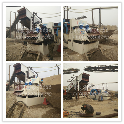 福建洗砂機工作現場(chǎng)