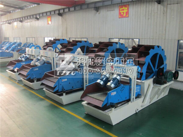 洗砂回收一體機車(chē)間圖