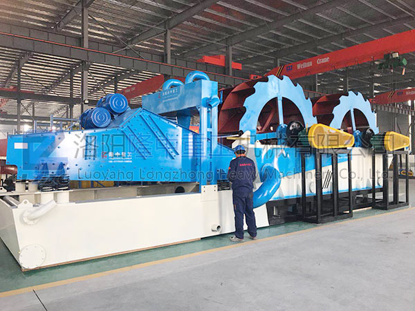 加工完成的雙重葉輪多功能洗砂機